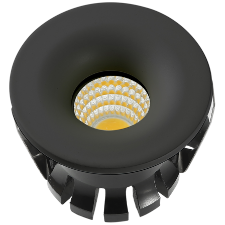 Westal WLD-R42 Downlight fast, 3 W, 270 lm, svart 3000 K, Belysning