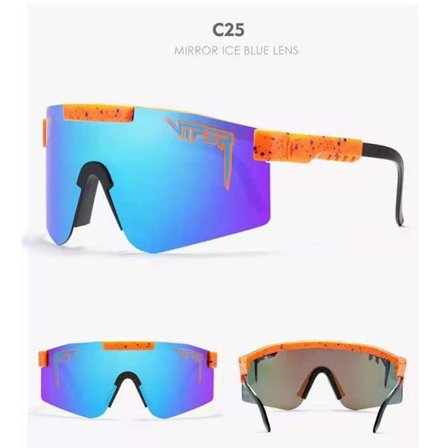 Cykelglasögon Galvaniserad Sport Populära Utomhusglasögon TR90 Stor Ram