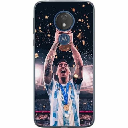 Motorola Moto G7 Power Genomskinligt Skal Messi