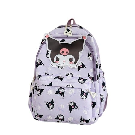 Sanrio Muoti Reppu Tytöt Naiset Koululaukku Suuri Tilavuus Kannettavan Tietokoneen Laukku Kevyt Matkalaukku Kuromi Kuromi