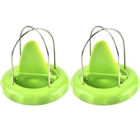 Kiwi Skreller og Deler, 2-i-1 Fruktforberedelsesverktøy i Rustfritt Stål – Uanstrengt Skrelling og Kutting for Raske Snacks, Salater – BPA-Fri, D