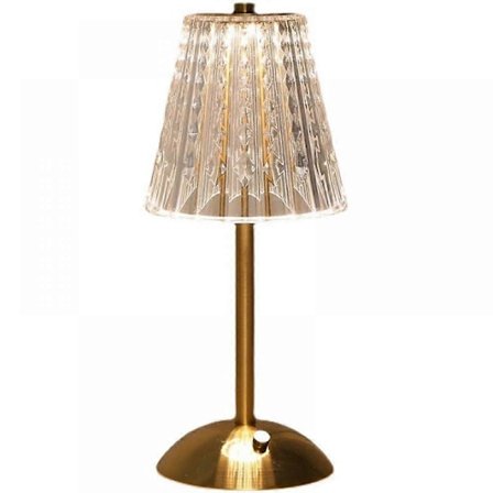 Luksuriøs Krystal Bordlampe, Krystal Bordlampe med Touch Kontrol, Tre Tilstande Skiftende Natlys Romantisk LED Trinløs Dæmpning Touch Lampe til 