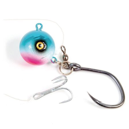 Fladen Deadbait Halibut Rig, 500g Blue/Pearl/Pink, 12/0 & 4/0 Hook
