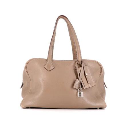Hermès Vintage, Pre-owned Leather handbags Beige, Dames, Maat:ONE Size