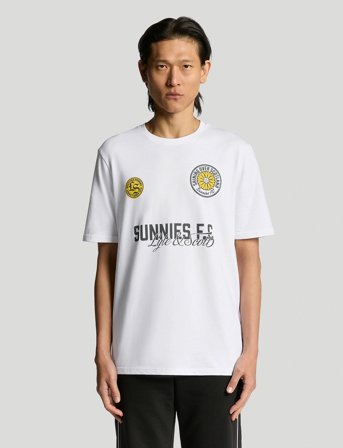 Lyle & Scott Sunnies Fc Graphic T-Shirt - White - S