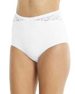 Pitsialushousut 2/pak Valkoinen-58/60-Louise