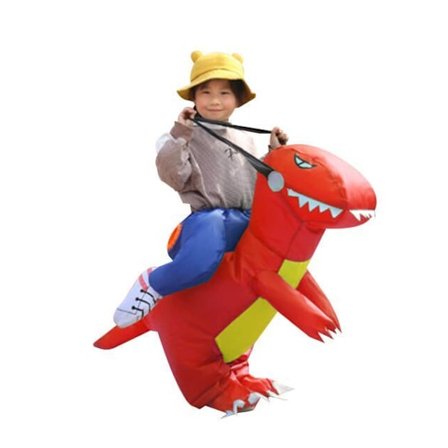 Dinosaur uppblåsbara kläder monterade kläder