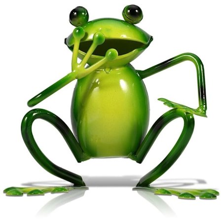 Meditations Zen Groda Figurer, Skrivbordsdekor Yoga Groda Med Bobblehead Staty För Heminredning, Fantasi Dekoration Yoga Pose Groda, Metall 