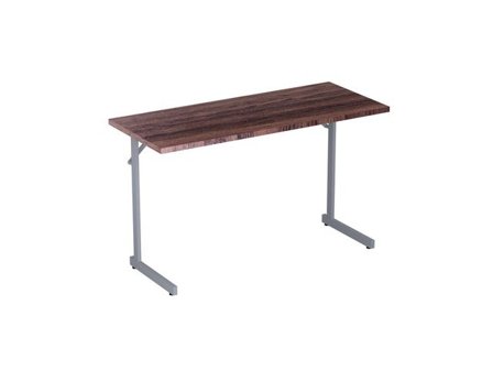 deNord Design Fällbord 1200x500x715x18 valnöt/silv - Lyreco - Kontorsmöbler och inredning - Bord och hurtsar - Fällbord