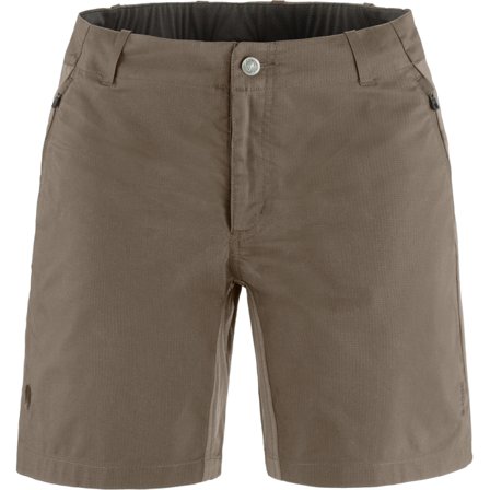 Fjällräven Hoja Hybrid Shorts 40 - female - Suede Brown - Shorts & Jupes