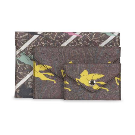Etro Wallets & Cardholders Brun, Dame Punge og Kortholder, Størrelse: ONE Size
