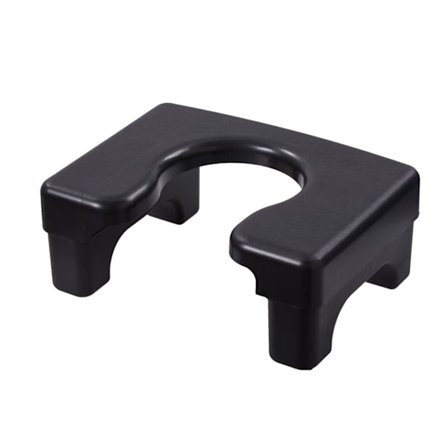 Bärbar Toalettpall för Huksittande, Halksäker Hygienisk Toalettstol för Barn, Svart