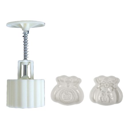 Hand Pressure Moon Cake Form för midhöstfestivalen 50 g Lucky Bag Cookie Cutter Stämpel DIY Bakeware Mould