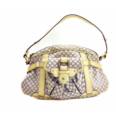 Celine Vintage Celine White & Purple Shoulder Taske inbo, Dame Vintage Tasker, Størrelse: ONE Size