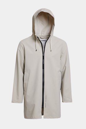 Stockholm Lightweight Zip Matte Raincoat Pelican