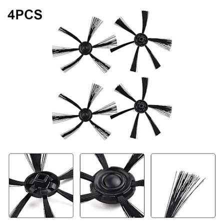 4 stk. støvsuger sidebørste til Severin RB7025 robotstøvsuger reservedele husholdningsrengøringsapparat~31947