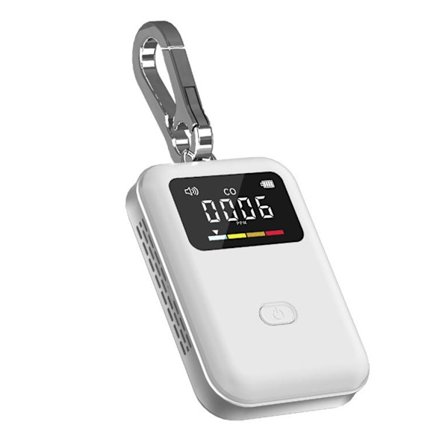 Karbonmonoksiddetektor for campingtur, kjøretøy, inneluftssikkerhet, USB-lading