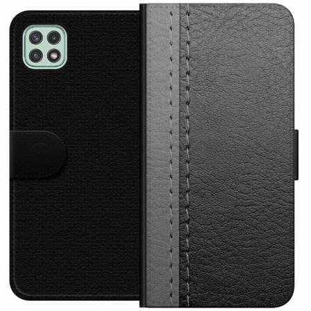 Samsung Galaxy A22 5g Plånboksfodral Black & Grey Leather