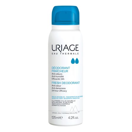 URIAGE Deodorante Fresco Spray, Efficacia antiodore 24h 125ml - Deodorante Spray