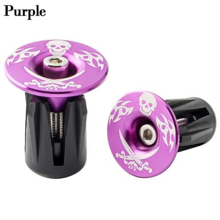 2stk Endeplugger Lås Håndtak Styreplugg LILLA Purple