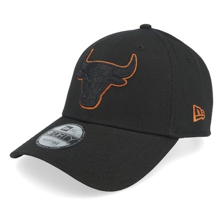 New Era - NBA Zwart adjustable Cap - Chicago Bulls Team Outline 9FORTY Black Adjustable @ Hatstore