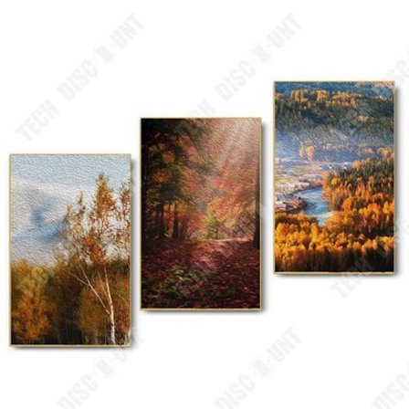 Dekorativ målning - TD - Triptyk - Skandinavisk stil - Natur och landskap - Inredning