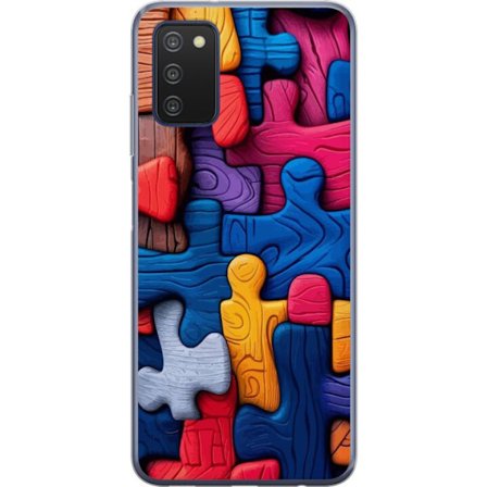 Yhteensopiva Puhelinkuori Samsung Samsung Galaxy A03s Leikkisä kuvitus Stitchin kanssa vaaleanpunaisissa omenoissa pehmeässä pastellidesignissa, jo