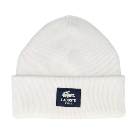 Lacoste - Weiss cuff Mütze - Bonnet Flour Cuff @ Hatstore