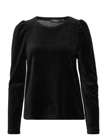 Slvelvetina Top Ls Black Soaked In Luxury