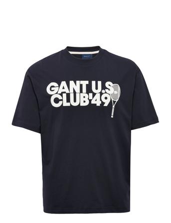 D.1 Racquet Club T Shirt T-shirts Short-sleeved Navy GANT