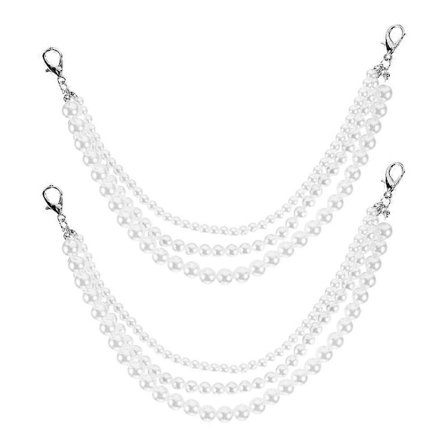 1 Pari Naisten Kenkäketjuja Tennarien Koristeita Helmi Kenkäkoristeet Kenkäketjukorut