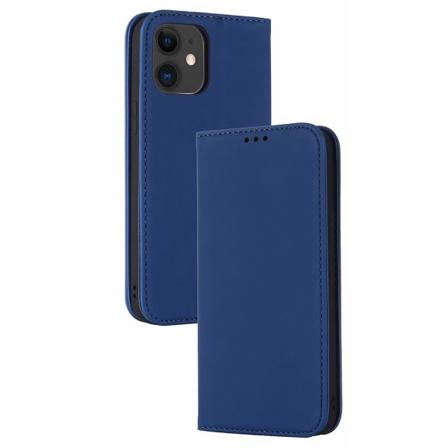 TG iPhone 12 - Snyggt Skyddande Plånboksfodral (FLOVEME) Mörkblå