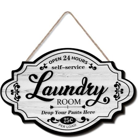 Pesutupa sisustus Puinen seinäovikyltti Pesutupa ripustettu