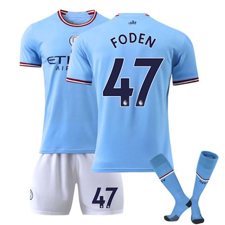 2022-2023 Manchester City hemmafotbollsdräkt FODEN 47 L