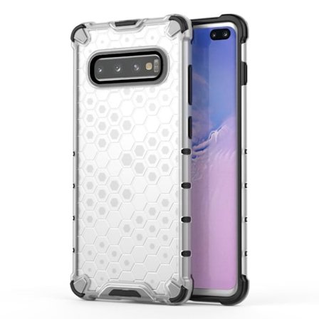Bofink Honeycomb Samsung Galaxy S10 Plus skal - Vit