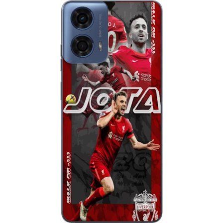 Yhteensopiva Puhelinkuori Motorola Moto G04 Liverpool Diogo Jota nro 20 jalkapallo juliste Portugali hyökkääjä Punaiset hyökkääjät Premier League jouk