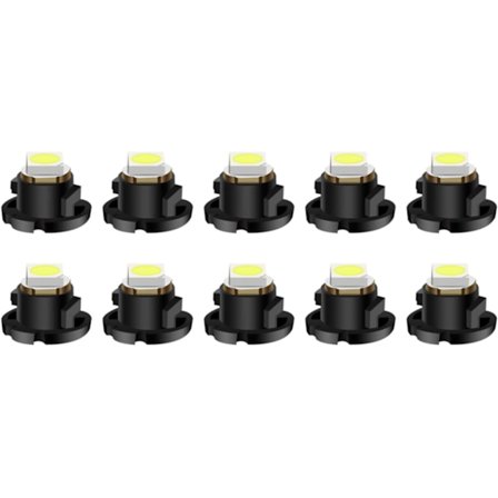 10 kpl T4.2 LED-kiilavalaisimia kojelautaan, 1 SMD 6000K valkoinen sisävalaistus autojen kojelaudan mittariston lukemisen mittarin paneelin valo