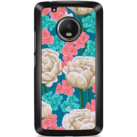Bjornberry Skal Motorola/Lenovo Moto G5 - Sömlöst Vita Rosor