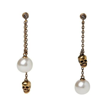 Alexander McQueen Jewellery Gul, Dame Øreringe, Størrelse: ONE Size