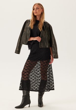 ONLY - Onlchigo Cali Life Lace Ankle - Black - Kläder - - Bubbleroom