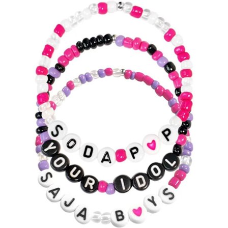 KPop Demon Hunters -inspiroimat rannekorut Huntrix K-Pop -oheistuotteet Rumi Mira -fanituotteet Cosplay-tavarat Lahjat Vaatteet Asusteet (Malli 8)