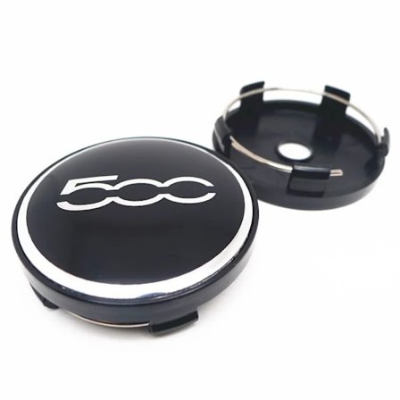 4 stk. 60 mm til FIAT 500 hjulcenter navkapsler bilstyling fælge navdæksel 56 mm badge emblem klistermærker