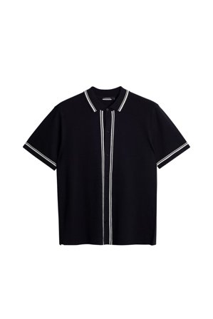 J.Lindeberg - Golf - Nicolai Knitted Polo Shirt - Blå - Man - M