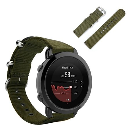 Suunto 3 nylon watch band - Army Green