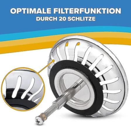 79/82 mm för Blanco-byte Justerbar diskbänkssil Rostfri diskbänkssil i rostfritt stål med pluggfunktion