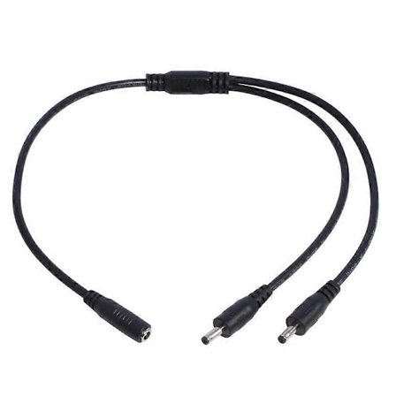 3. 5mm x 1.35mm DC Barrel Plugg Splitter Adapter Kabel for Ansiktsrensere LED [DB]