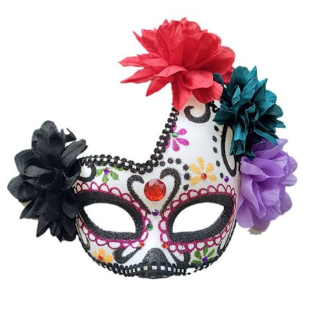 Halloween Mask Herr Dam Par Halv Ansikte Venetiansk Mask Antik Maskerad Mask Kostym Karneval Bal Nattklubb