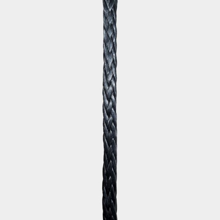 UHMWPE rope by the metre NOCK Titan, 12-strand UHMWPE 78, UV-protected & coated, black, Ø6 mm