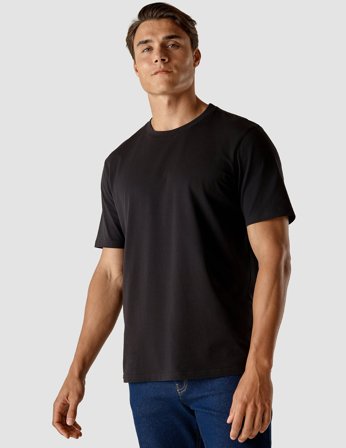 Shaping New Tomorrow - Supima T-Shirt - Black - Box Fit - Herre - Størrelse XL