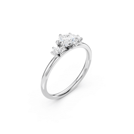 Nattviol, 18K Weißgold : Diamanten - Laborgezüchtet, Karat - 1.00 kt